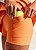 Vestido Colcci Slim Evasê Performace PR27 Laranja/Marrom/Off - Imagem 3