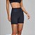 Bermuda Alto Giro Barra Com Silicone Feminino Preto - Imagem 1