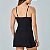 Vestido Alto Giro Recorte Princesa Preto - Imagem 2