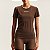 Camiseta Colcci New Comfort Fit Tec Fluity P27 Marrom Roccia - Imagem 1