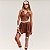 Saia Colcci Performace Loose PR27 Feminina Marrom Tiramisu - Imagem 3