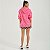 Blusão Moletom Com Capuz Loose Rosa Doja - Imagem 4