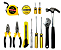 Kit Ferramentas Maleta Jogo 12 Peças Multiuso Casa Cor Preto - Neverdie - Imagem 5