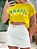 T-Shirt Cropped Estampada Brasil Ref. 1899 - Imagem 1