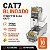 10 Peças Conector Rj45 Cat6a/cat7 Blindado C/ Guia 10gbps - Imagem 1