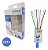 Alicate Crimpagem Cabo Rede Com 100 Conector Rj45 Vazado - Imagem 4