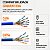 Conector Rede Ez Rj45 Cat6 Vazado Pack 100 Unidades - Imagem 5