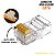 Conector Rede Ez Rj45 Cat6 Vazado Pack 100 Unidades - Imagem 4