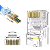 Conector Rede Ez Rj45 Cat6 Vazado Pack 100 Unidades - Imagem 1