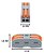 Kit 20 Conector Borne Emenda Rápida Alavanca 2 Vias 32a 600v Cinza - Imagem 2