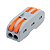 Kit 10 Conector Borne Emenda Rápida Alavanca 2 Vias 32a 600v Cinza - Imagem 1
