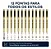 Kit 12 Canetas Nanquim Profissional Brush Letter Desenho Preto - Imagem 2