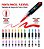 24 Caneta Marcador Acrílico Ponta Pincel Brush Acrylic Marke Multicolor - Imagem 3