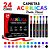 24 Caneta Marcador Acrílico Ponta Pincel Brush Acrylic Marke Multicolor - Imagem 6