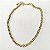 Choker Dourada Grumet com Letra Cravejada - Imagem 1