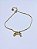 Pulseira Dourada Filhos com Pingentes Cravejados - Imagem 1
