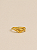 Anel Dourado Folha Delicado - Imagem 1