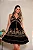 VESTIDO CURTO PRETO DECOTE V - Imagem 1