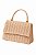 Bolsa Feminina Palha Trançada Bege - Imagem 1