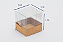 Caixa Com Tampa Pet e Fundo Cartão Kraft 5X5X5/2 - Kit Com 500 Unidades - Pedidos acima de 1.000 unidades possuem condições comerciais especiais. Consulte nossa equipe. - Imagem 3
