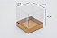 Caixa Com Tampa Pet e Fundo Cartão Kraft 8.5X8.5X8.5/2 - Kit Com 500 Unidades - Pedidos acima de 1.000 unidades possuem condições comerciais especiais. Consulte nossa equipe. - Imagem 3