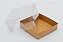 Caixa Com Tampa Pet e Fundo Cartão Kraft 12X12X6/3 - Kit Com 500 Unidades - Pedidos acima de 1.000 unidades possuem condições comerciais especiais. Consulte nossa equipe. - Imagem 2