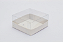 Caixa Com Tampa Pet e Fundo Cartão Triplex Branco 12X12X6/3 - Kit Com 500 Unidades - Pedidos acima de 1.000 unidades possuem condições comerciais especiais. Consulte nossa equipe. - Imagem 1