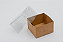 Caixa Com Tampa Pet e Fundo Cartão Kraft 8X8X5 - Kit Com 500 Unidades - Pedidos acima de 1.000 unidades possuem condições comerciais especiais. Consulte nossa equipe. - Imagem 2