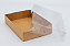 Caixa Com Tampa Pet e Fundo Cartão Kraft 20X14X4 - Kit Com 500 Unidades - Pedidos acima de 1.000 unidades possuem condições comerciais especiais. Consulte nossa equipe. - Imagem 2