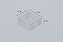 Caixa em PET Transparente Tampa e Fundo Separados 6X6X2 – Pacote com 500 Unidades - Imagem 3