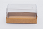 Caixa Com Tampa Pet e Fundo Cartão Kraft 12.8x6.5x6 - Pacote Com 500 Unidades - Imagem 1