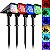 Refletor Solar Ecoforce 10 Leds 200x Multicolor Verde Azul Vermelha Spot Jardim Luminária - Imagem 1