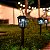 Luminária Solar Jardim Led 10x Mais Forte Branco Balizador Poste Colonial Automática Prova De Água - Imagem 2