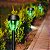 Luminárias Solar Jardim Led Verde Balizador Poste Automática - Imagem 5
