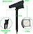 Refletor Ecoforce Solar 6 Led 10x Mais Forte Verde Spot Jardim Chão Parede Luminária - Imagem 11