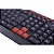 TECLADO GAMER ACTION TC200PRETO VERMELHO OEX - Imagem 1