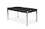 CONJUNTO MESA FACINARE CR RT. 1,60X0,90 VD SERIG-6 CAD.RAINHA NEW JUNCO PRETO CR - B - BC-83 - PRT - VPR - Imagem 4