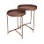 MESA LATERAL DECOR CONJ 470/560 WHISKY - Imagem 1