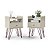 Conjunto 02 Mesas de Cabeceira Bill / Off White - Imagem 1
