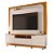 Home Theater Nilo 2.0 Cinamomo /Off White c/ Rodízios - Imagem 1
