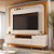 Home Theater Nilo 2.0 Cinamomo /Off White c/ Rodízios - Imagem 4