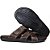 Chinelo Masculino De Couro Chocolate - Imagem 3
