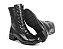 Bota Coturno Cano Médio Couro Preto - Imagem 3