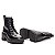 Bota Coturno Cano Médio Couro Preto De Amarrar - Imagem 5