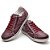 Sapatênis Casual Conforto Couro Vermelho - Imagem 2