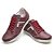 Sapatênis Casual Conforto Couro Vermelho - Imagem 2
