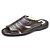 Chinelo Masculino Conforto Couro Marrom - Imagem 1