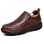 Sapato Casual Conforto Couro Marrom - Imagem 2