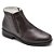 Botina Casual Conforto Couro De Carneiro Marrom - Imagem 1