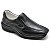 Sapato Conforto Couro Masculino Preto - Imagem 1